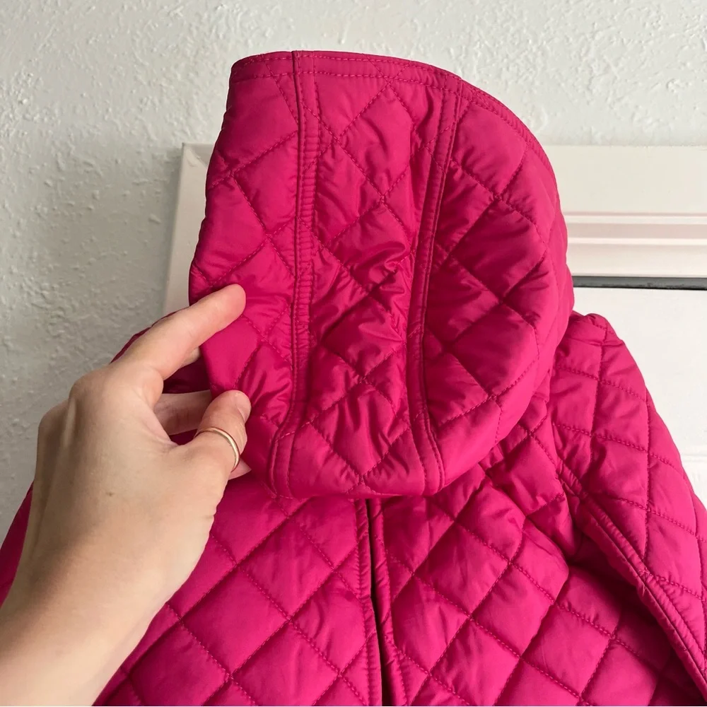 NWOT Ralph Lauren Pink Baby Quilted Barn Snap Jacket